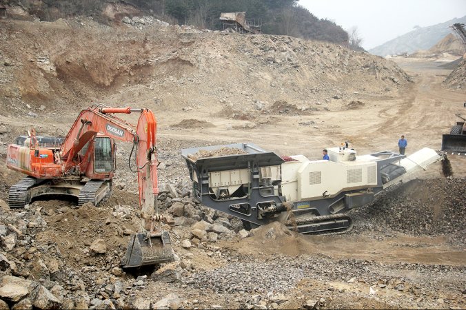 Mobile Impact Crusher Plant