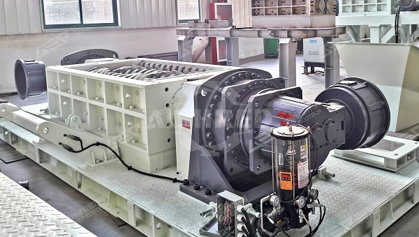 12 TPH Slaughterhouse Waste Processing with GEP ECOTECH GD8 Twin-Shaft Shredder