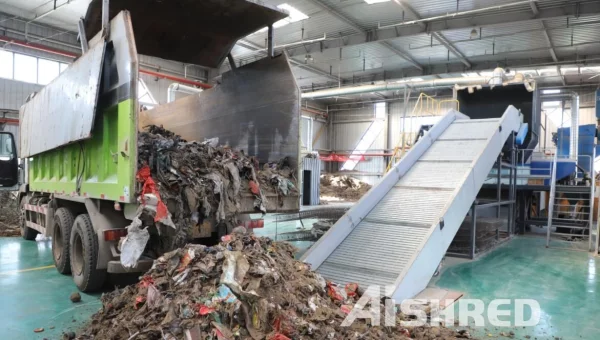 Municipal Solid Waste Twin Shaft Shredder