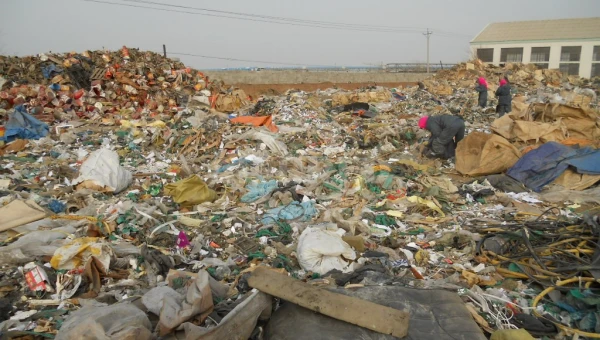GEP ECOTECH Hydraulic Pre Shredder for Pretreatment of Municipal Solid Waste Pyrolysis