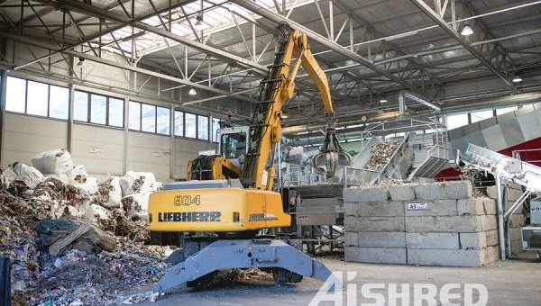 Shredder Plant for Processing of Municipal Solid Waste