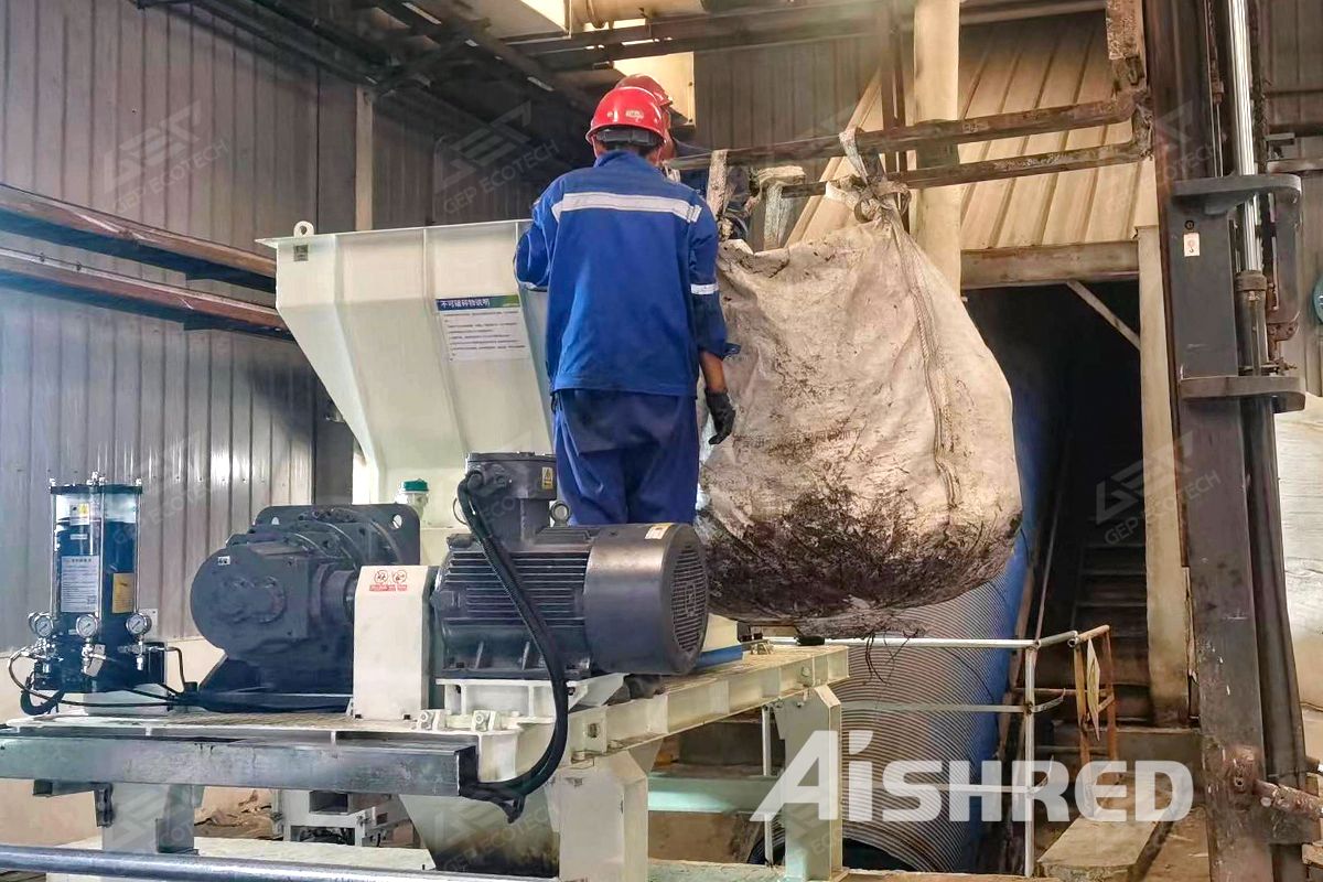 Industrial Plastic Shredder Machine